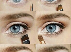 Урок макияжа для голубых глаз сияние фото