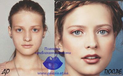 красивый макияж девушка до и после фото